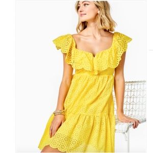 Size 16 Lilly Pulitzer short sleeve eyelet dress